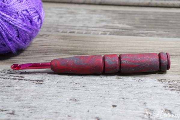 DIY Hand Painted Crochet Hook Handles