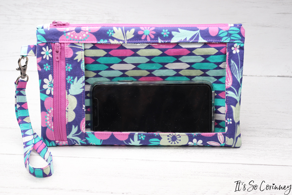 Add Phone To Cell Phone Wristlet Purse