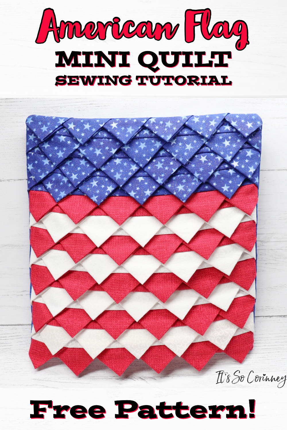 American Flag Mini Quilt Tutorial