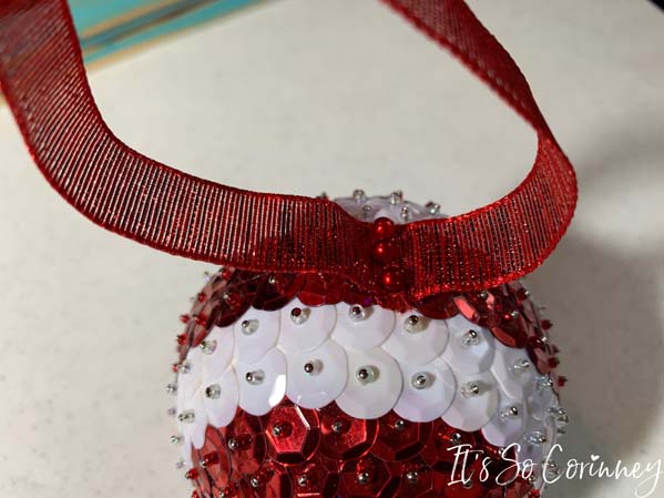Attach Ribbon With Decorative Pins