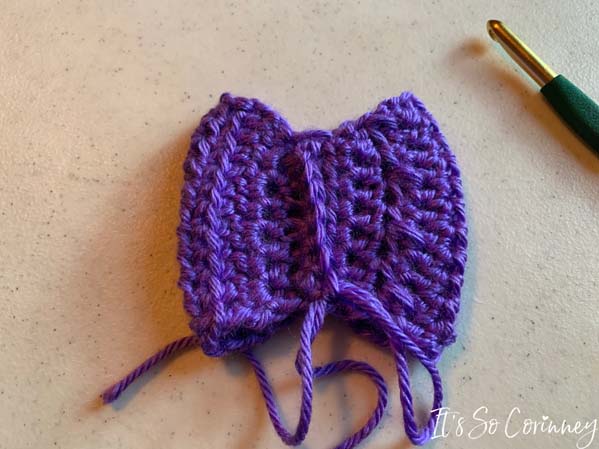 Back of Easy Crochet Bow