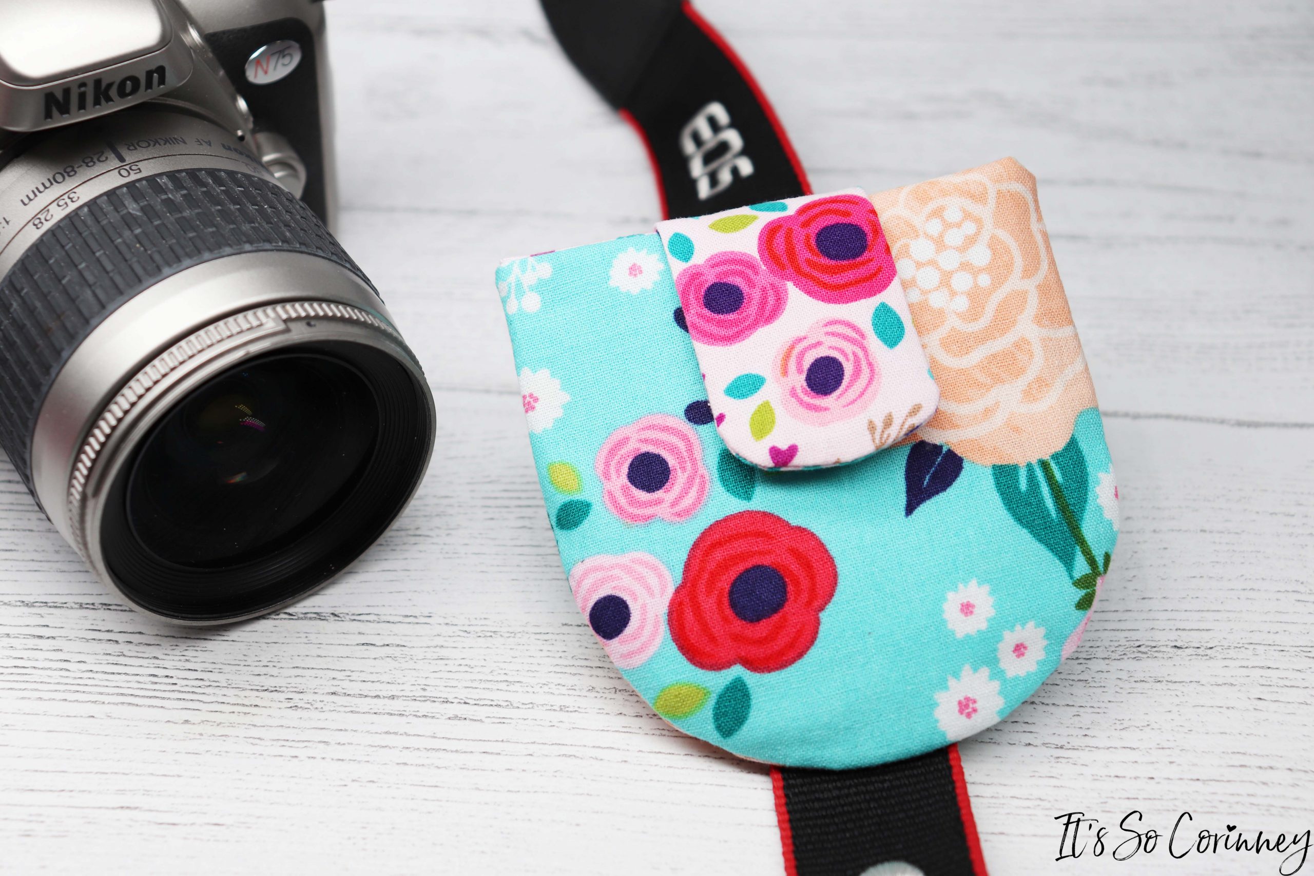 Camera Lens Cap Holder Pouch - It's So Corinney