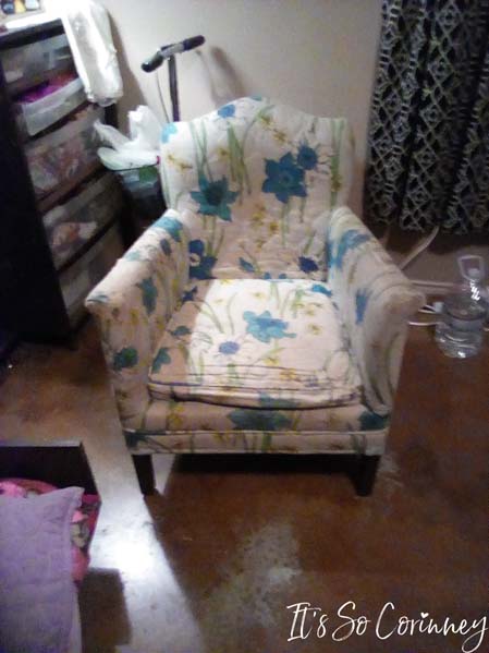 Chair Before Fabric Removal
