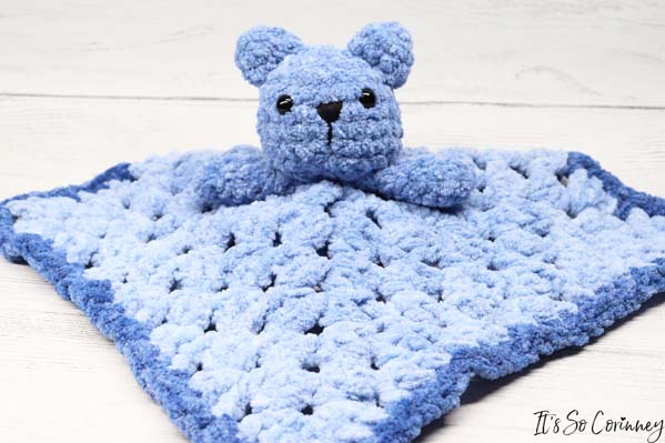 Completed Crochet Bear Lovey