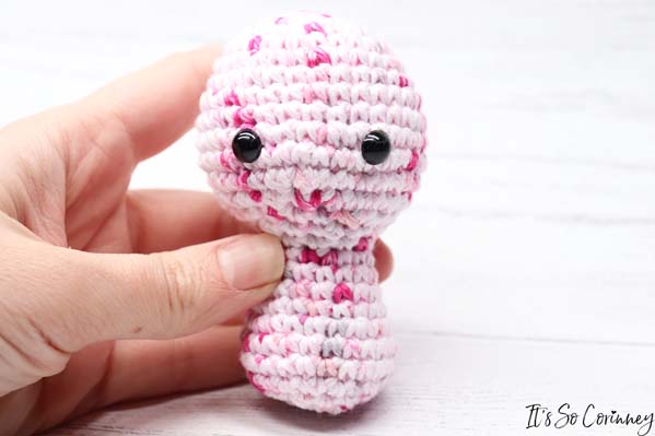 Completed Crochet Bunny Rabbit Head & Body