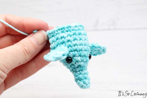 Completed Round 12 & 13 Of Crochet Amigurumi Elephant
