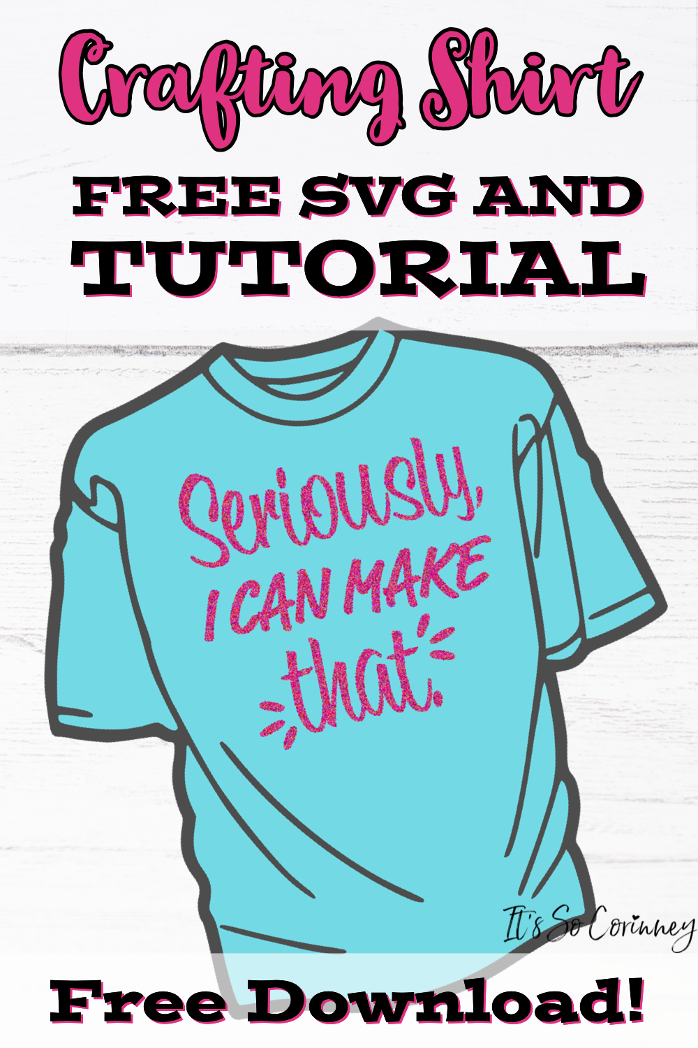 Crafting Shirt FREE SVG And Tutorial