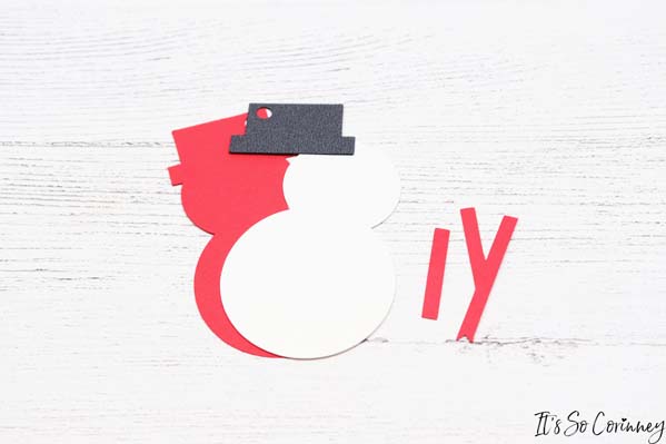 Cut Out The Christmas Snowman Gift Tag