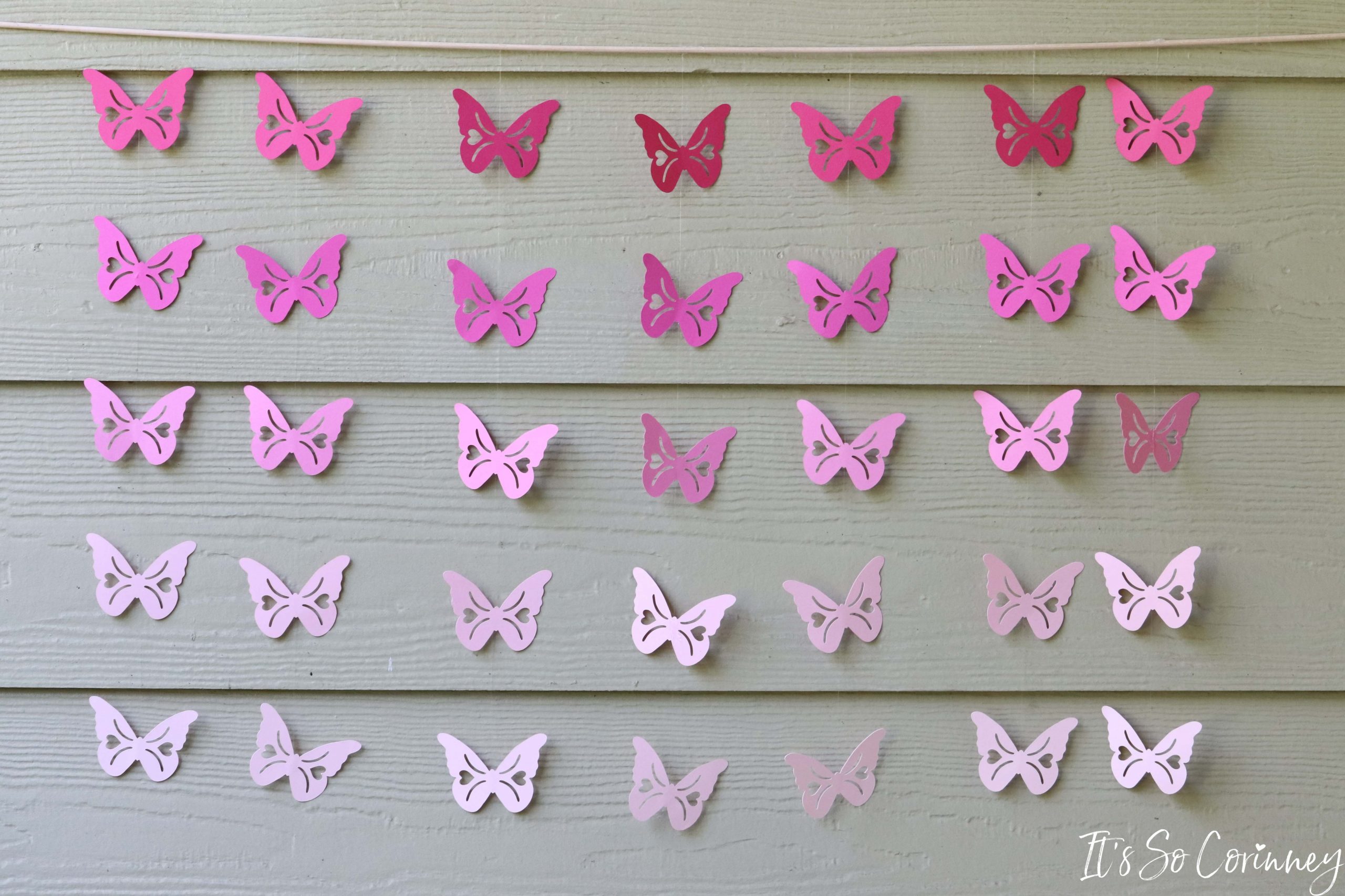 DIY Butterfly Hanging Window Decor