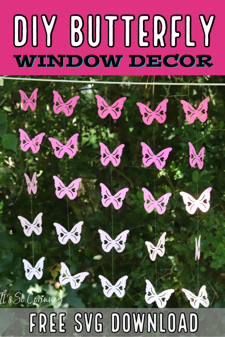 DIY Butterfly Hanging Window Decor