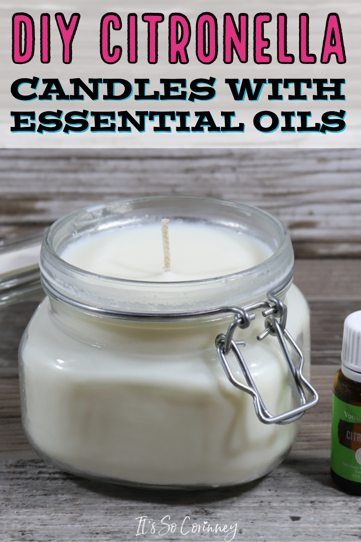 DIY Citronella Candles With Essential Oils