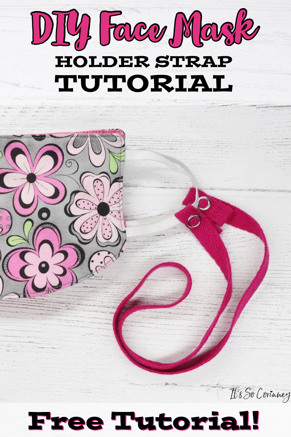 DIY Face Mask Holder Strap Tutorial