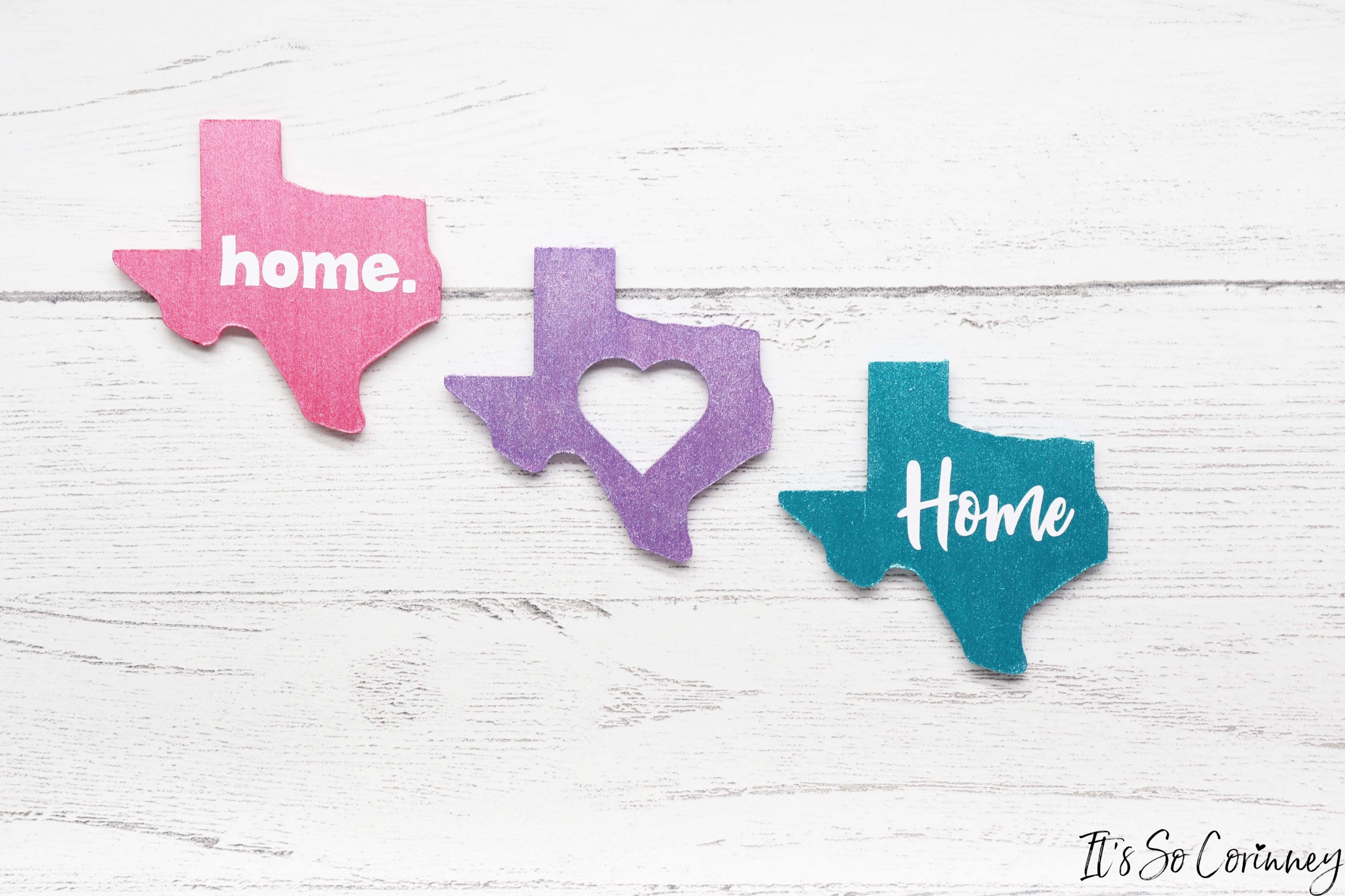 DIY Texas Wood Magnets - It's So Corinney