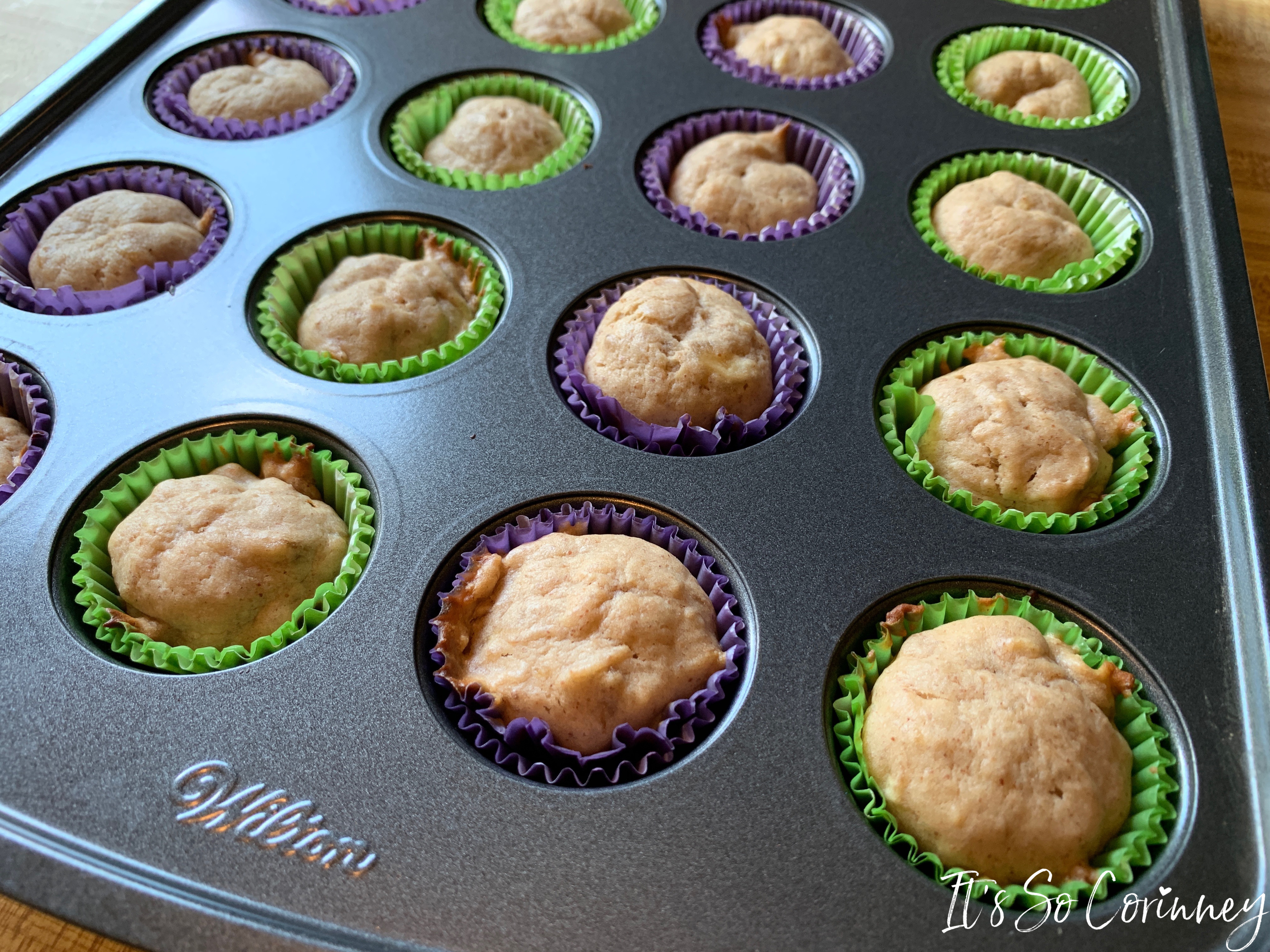 Easy Almond Butter Banana Pupcakes