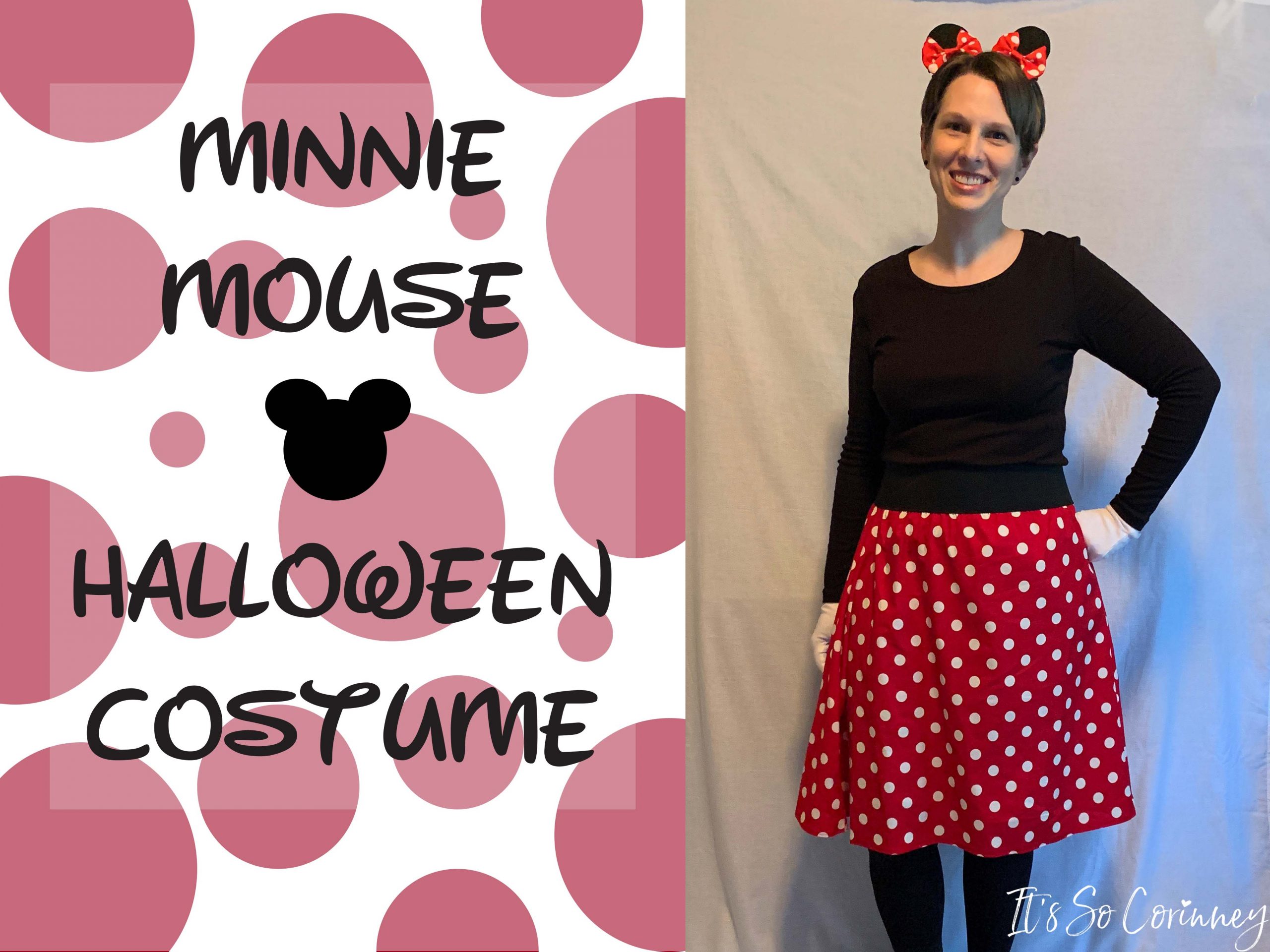 Minnie Mouse DIY Halloween Costume - It's So Corinney