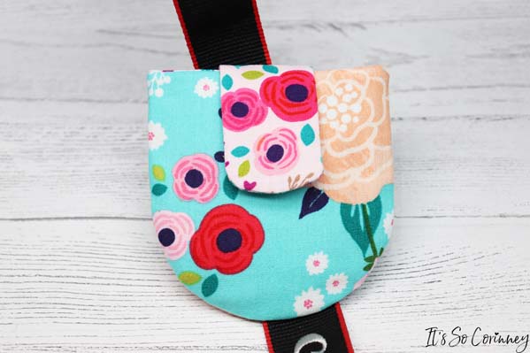 Finished Camera Lens Cap Holder Pouch
