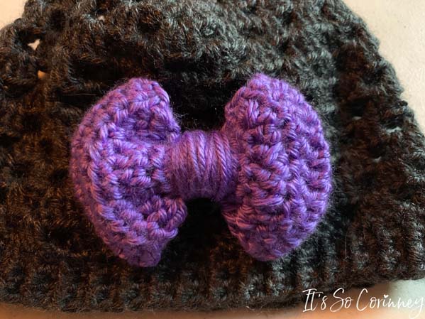 Finished Easy Crochet Bow