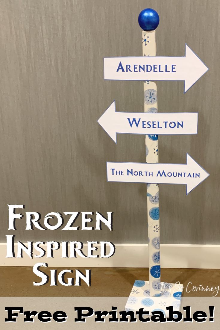 Frozen Movie Inspired Sign