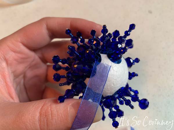 Glue Ribbon for Glass Bead Ornament