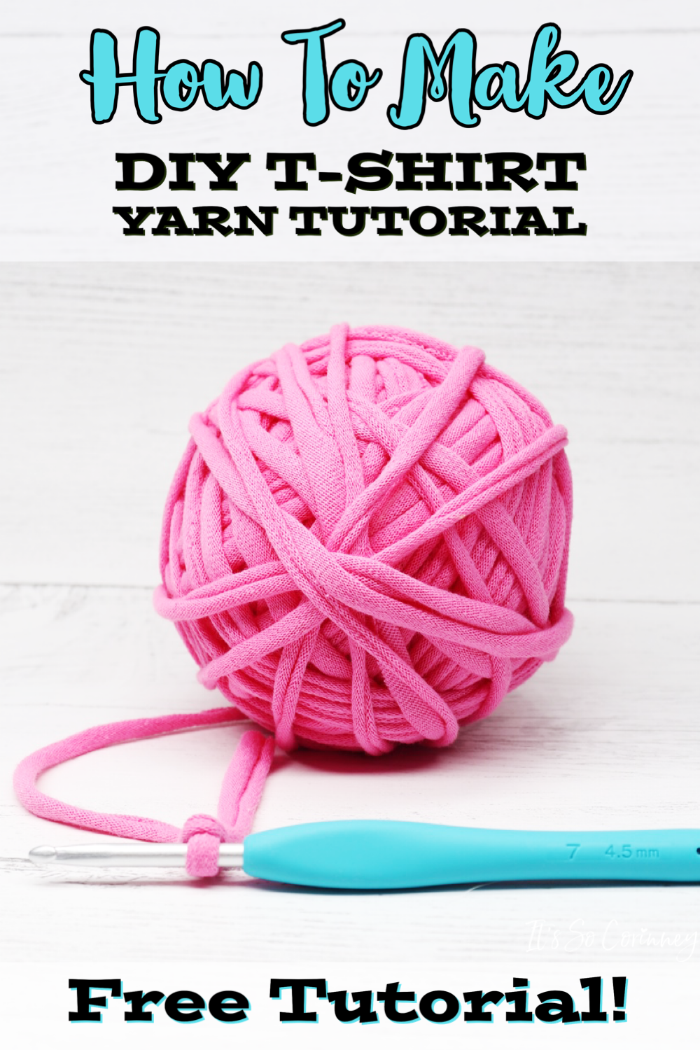 How To Make DIY T-Shirt Yarn Tutorial