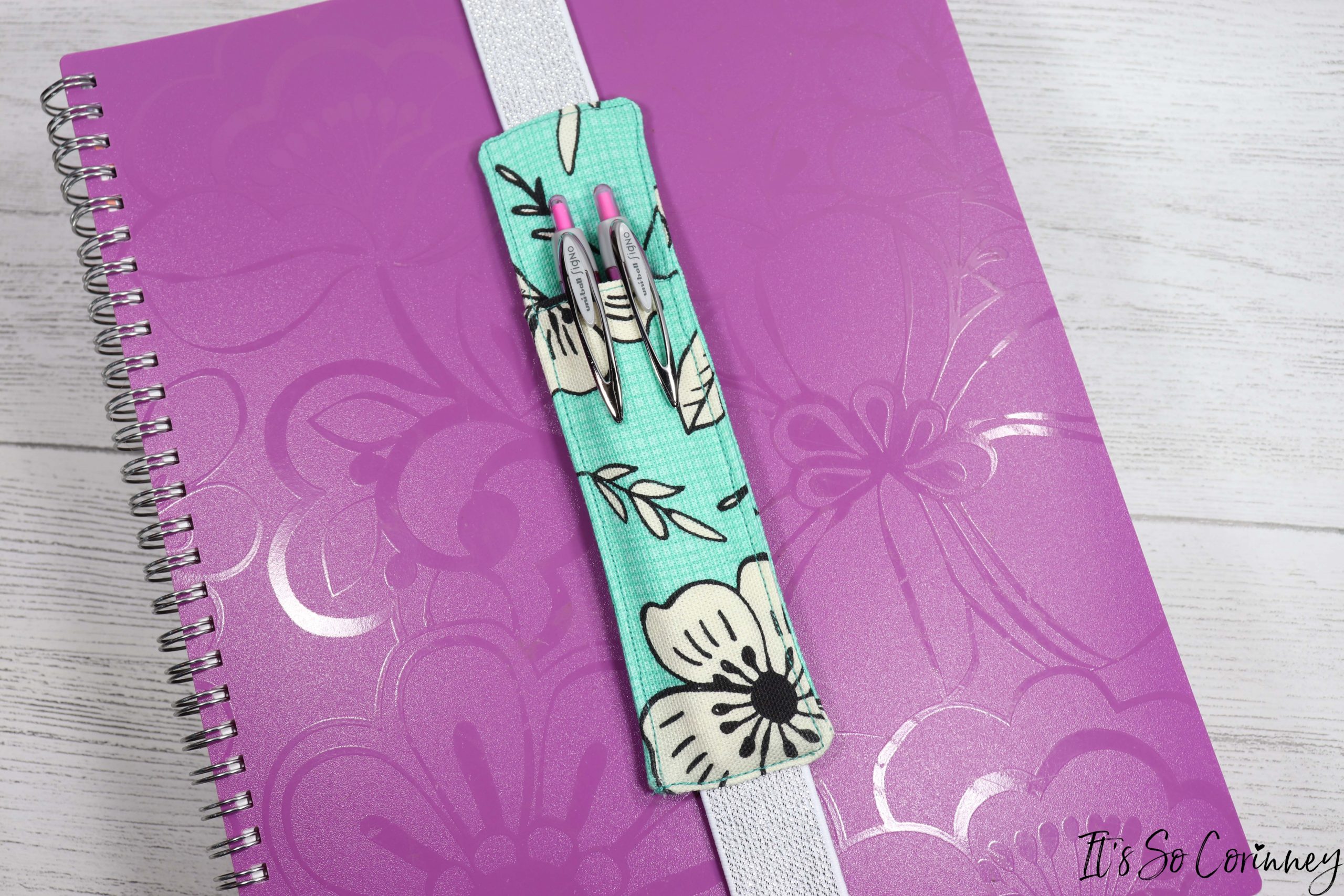 Journal Pen Holder Sewing Tutorial - It's So Corinney
