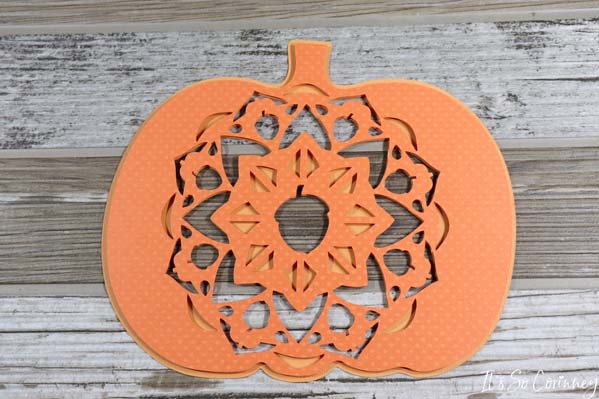 Line Up Layer One and Two On Layered Pumpkin Mandala