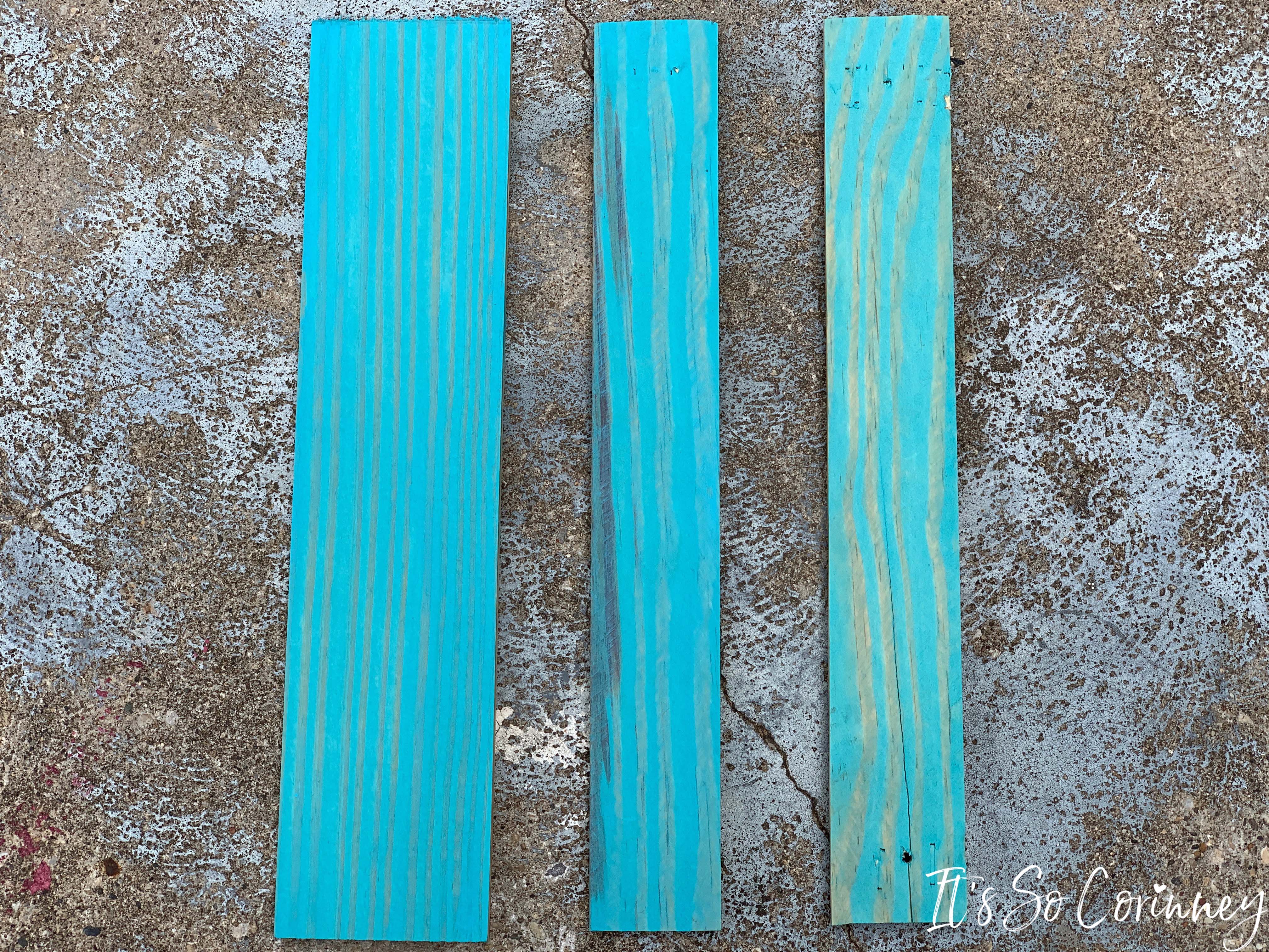 How to Make Colored Wood Stain with Regular Paint - It's So Corinney
