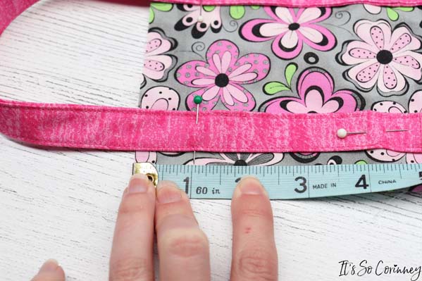 Measure Down 1 Inch From Top Of Easy Fabric Candy Bag