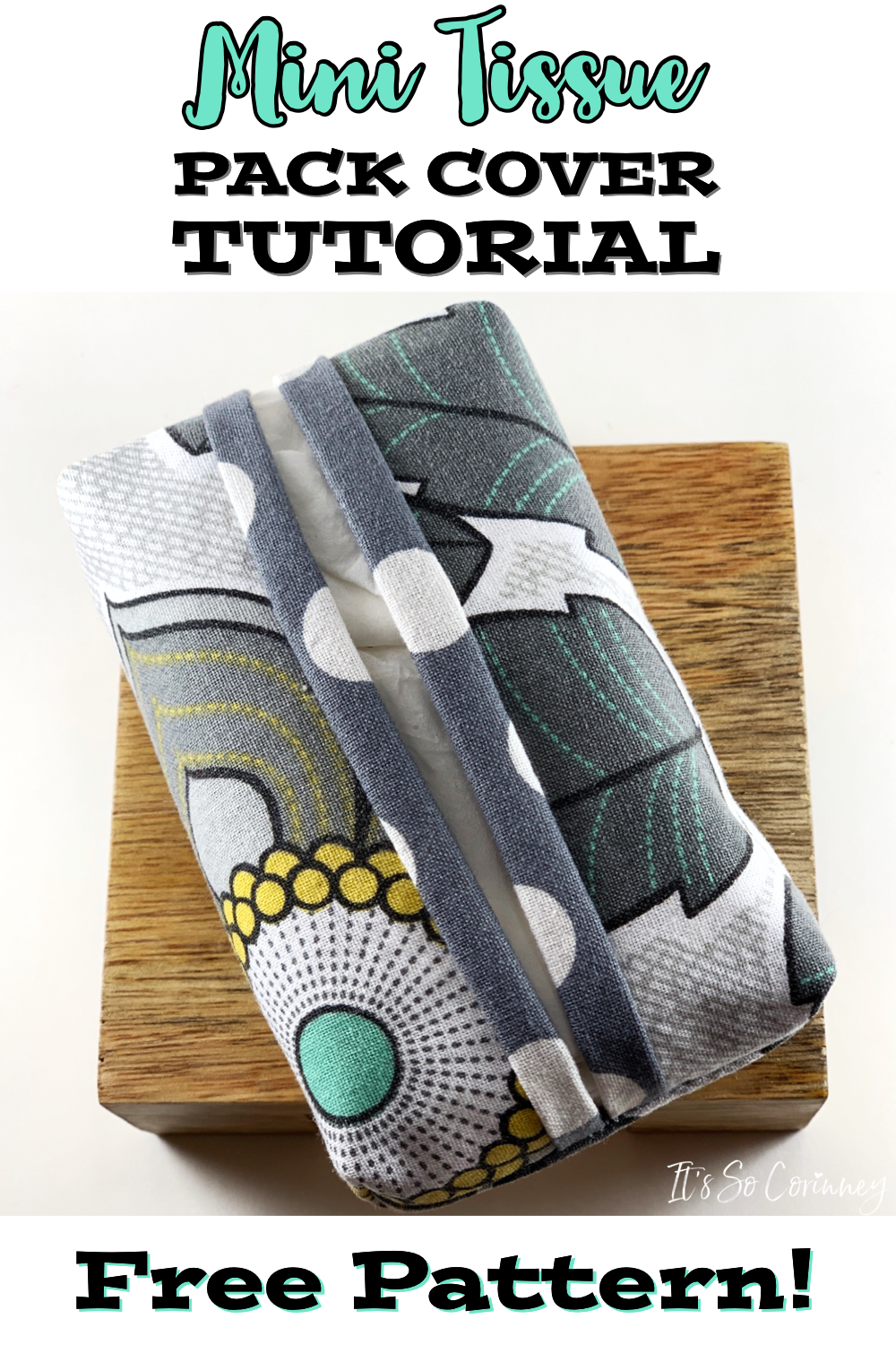 Mini Tissue Pack Cover Sewing Tutorial