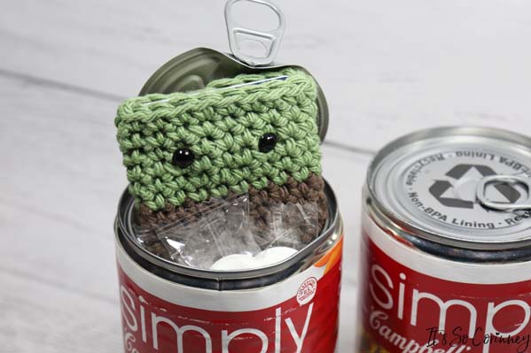 Opened Soup Can Gift Card Holder