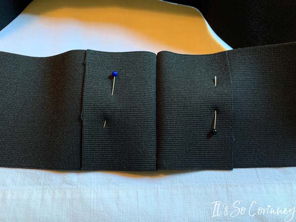 Pin Down Sides of Elastic