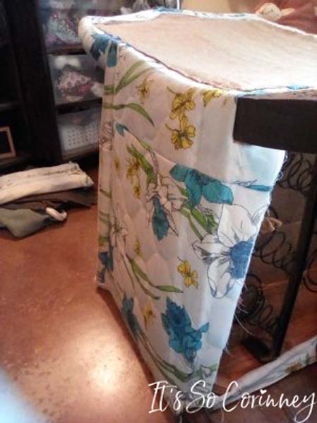Remove Old Fabric Starting With The Bottom