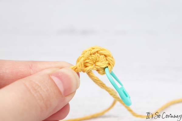 Round 1 Of Crochet Minion Amigurumi