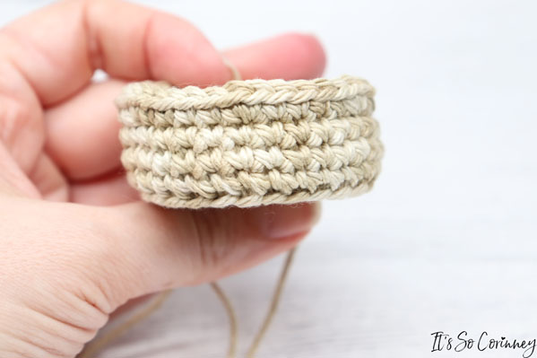 Round 9 Of Crochet Pot