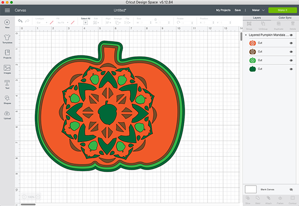 SVG Has Been Uploaded Into Cricut Design Space