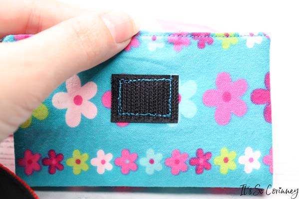 Sew First Piece Of Velcro Onto Dog Treat Pouch