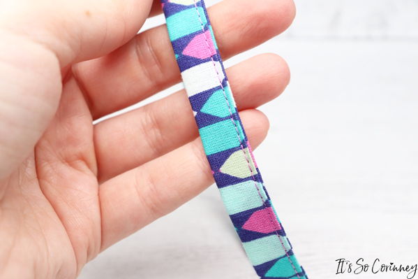 Sew The Open Side Of Cell Phone Wristlet Strap