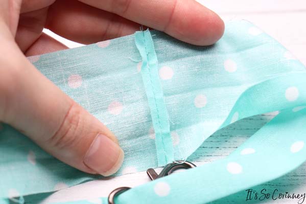 Sew The Two Ends Of Wristlet Strap Together
