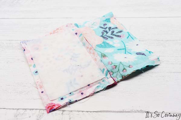 Sew The Two Sides Of Outside Pouch Leaving Bottoms Open
