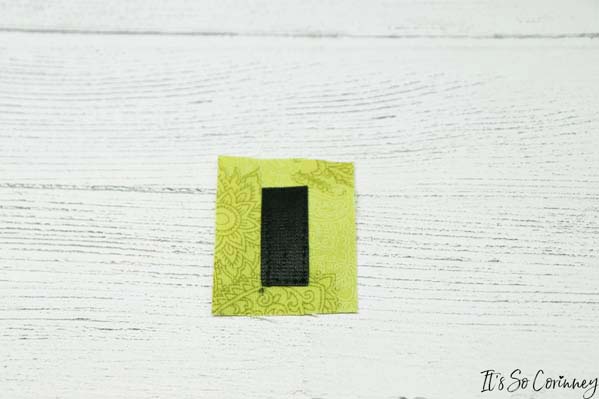 Sew Velcro Onto Tab For SD Card Holder