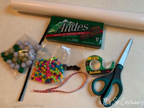 Supplies for Snowman Andes Mints