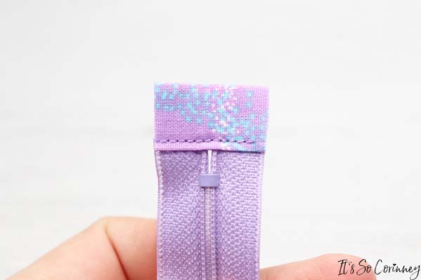 Trim Off Fabric Sides Along The Sides Of The Zipper Tape