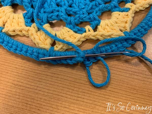 Use A Yarn Needle To Attach Both Sides Single Crochet Together