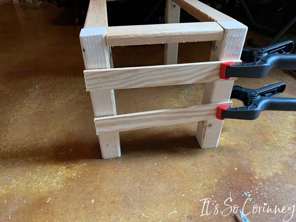 Use Clamps To Attach Side Slats